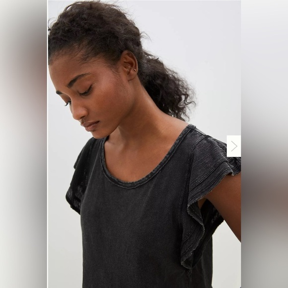 Daily Practice Anthropologie Flutter sleeve top - Picture 6 of 7